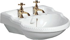 Waterford Ravel 2 Tap Hole Semi Recess Basin.