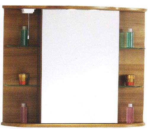 daVinci Cherry bathroom cabinet with mirror, lights & shaver socket.