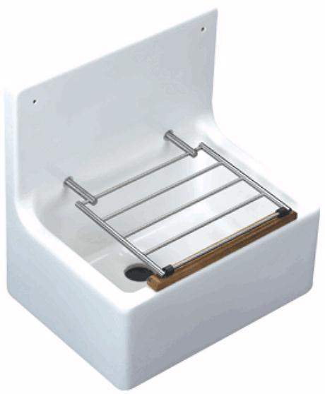 Shires High Back Cleaners Sink.  20x15x9x21"