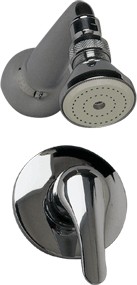 Athena Concealed manual single lever shower valve with fixed head