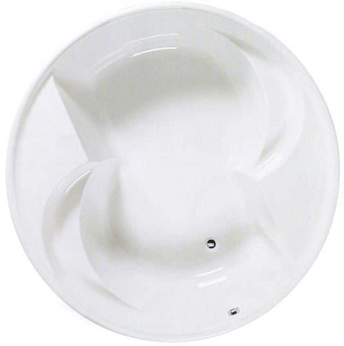 Shires Apollo acrylic circular bath with no tap holes.  1775mm diameter.