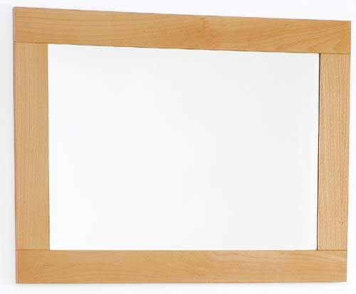 daVinci Beech bathroom mirror. Size 800x600mm.