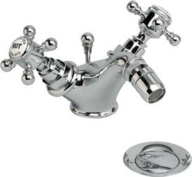 Waterford Mono bidet mixer tap (Chrome) + Free pop up waste