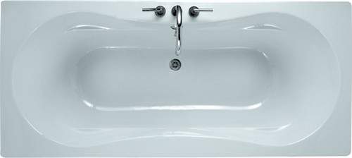 Linear White double ended bath. 1800 x 800mm. Legs included.