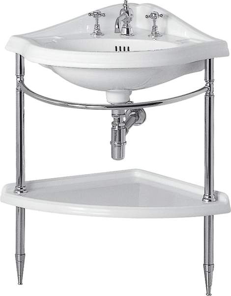Arcade Corner Basin And Stand. 575 x 575mm.
