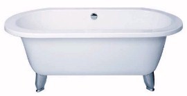 Roll Top Esprit free standing bath with alusatin feet.