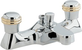 Ultra Line Bath shower mixer including kit (Chrome/Gold)