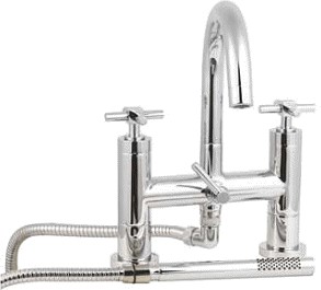 Wexford Bath shower mixer tap including kit, swivel spout