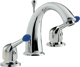 Pacific Luxury 3 tap hole basin mixer tap + Free pop up waste