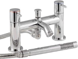 Cylix Bath shower mixer tap with shower kit.