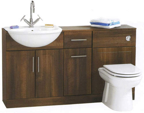 daVinci Deluxe wenge bathroom furniture suite.  1400x810x300mm.