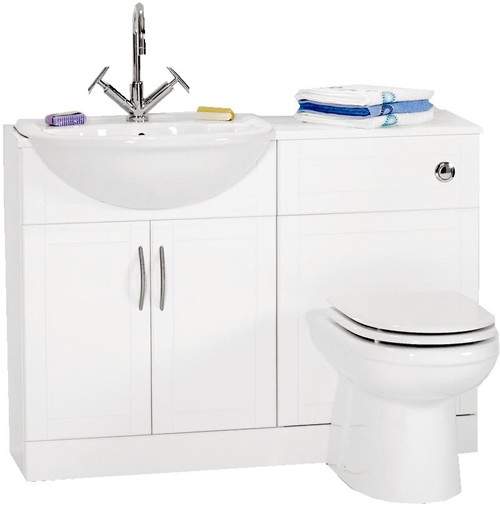 daVinci White bathroom furniture suite.  1110x810x300mm.