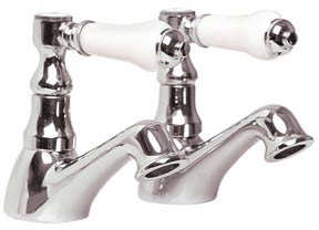 Ultra Bloomsbury Basin taps (Pair, Chrome)