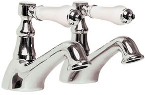 Ultra Bloomsbury Bath taps (Pair, Chrome)