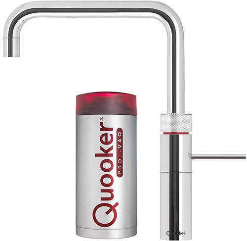 Quooker Fusion Square Boiling Water Kitchen Tap. PRO7 (Polished Chrome).