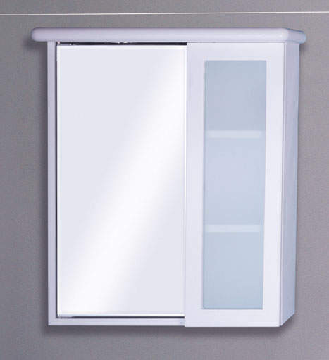 Reflections Adra bathroom cabinet with light.  530x600mm.
