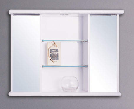 Reflections Darwen bathroom cabinet with light. 800x600mm.