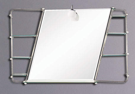 Reflections Mirfield illuminated bathroom mirror with shelves. 1200x750mm.