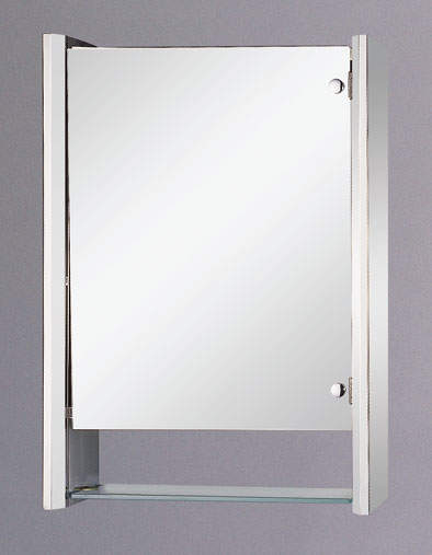 Reflections Paris stainless steel bathroom cabinet. 450x650mm.