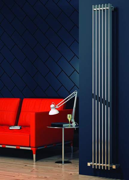 Reina Radiators Veneso Vertical Radiator (Chrome). 240x1800mm.