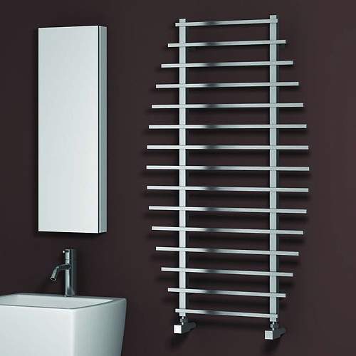 Reina Radiators Enna Towel Radiator (Polished Stainless Steel). 1200x700.