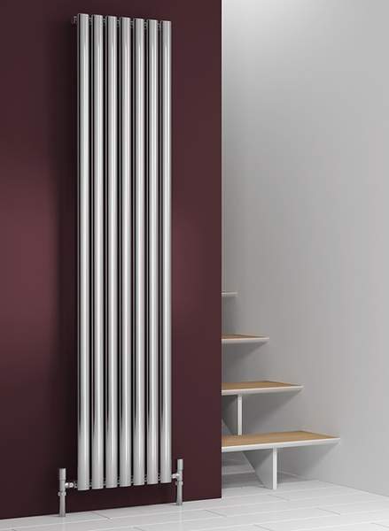 Reina Radiators Nerox Single Radiator (Polished Stainless Steel). 295x1800.