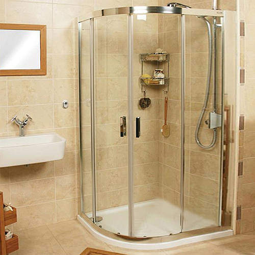 Roman Embrace Offset Quadrant Shower Enclosure (900x760mm, Left Hand).