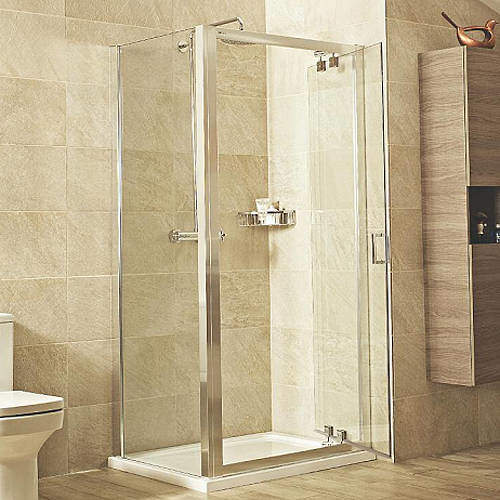 Roman Lumin8 Shower Enclosure With Inswing Door (760x760mm).