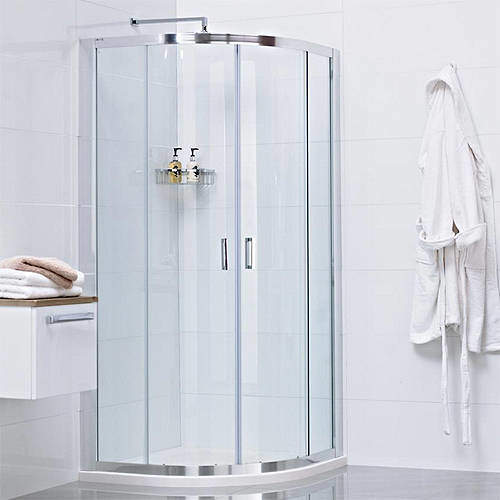 Roman Lumin8 Quadrant Shower Enclosure With 2 Doors (800x800mm).