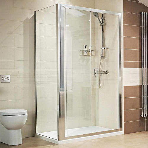 Roman Lumin8 Shower Enclosure With Sliding Door & 8mm Glass (1000x800).