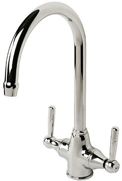 Kitchen Traditional mixer tap, well suited to ceramic and polished steel sinks