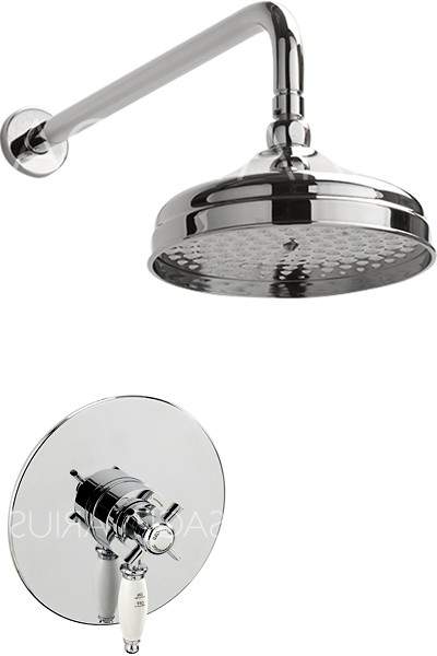 Sagittarius Churchmans Shower Valve With Arm & 200mm Head (Chrome).