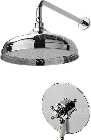 Sagittarius Fantasy Shower Valve With Arm & 300mm Head (Chrome).