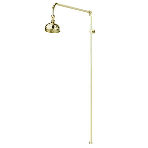 Sagittarius Showers Rigid Riser With 130mm Apron Head (Gold).