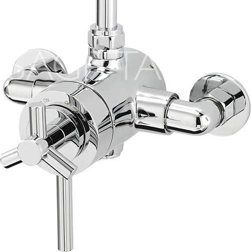 Sagittarius Zone Exposed Thermostatic Shower Valve (Chrome).