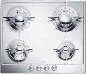 Smeg Gas Hobs Piano 4 Burner Gas Hob. 60cm (Polished Stainless Steel).