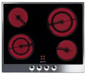 Smeg Ceramic Hobs Evolution 4 Ring Touch Control Hob. 600mm.