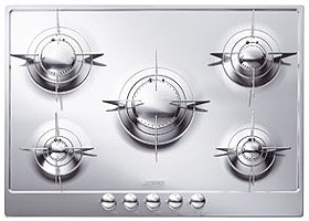 Smeg Gas Hobs Piano 5 Burner Gas Hob. 720mm.