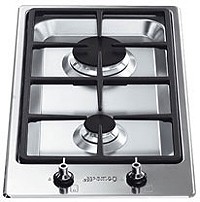 Smeg Gas Hobs Exclusive Studio Line Low Profile 2 Burner Gas Hob. 310mm.