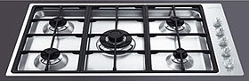 Smeg Gas Hobs Linear Low Profile 5 Burner Gas Hob. 900mm.