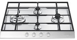 Smeg Gas Hobs Linear 4 Burner Gas Hob, Stainless Steel Fascia.  600mm.