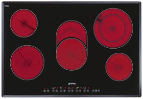 Smeg Ceramic Hobs 5 Ring Touch Control Hob With Angled Edge Glass. 770mm.