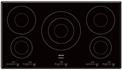 Smeg Induction Hobs 5 Ring High Power Touch Control Hob. 900mm.