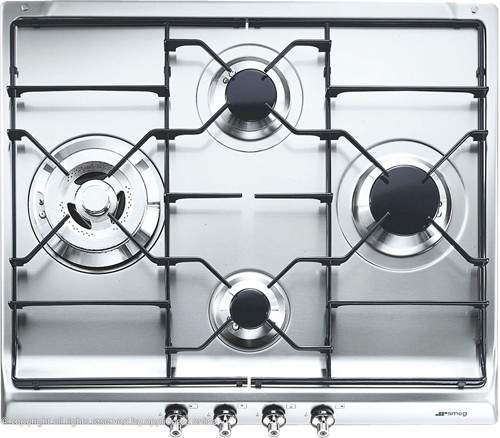 Smeg Gas Hobs Classic 4 Burner Gas Hob. 60cm (Stainless Steel).