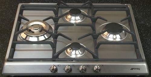 Smeg Gas Hobs Classic 4 Burner Gas Hob. 60cm (Stainless Steel).