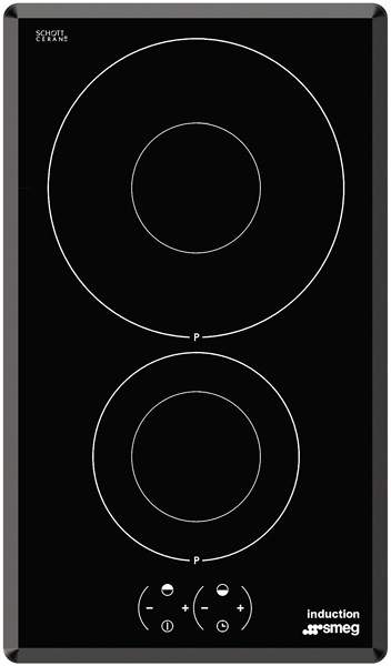 Smeg Induction Hobs 2 Ring Induction Hob With Angled Edge. 30cm.