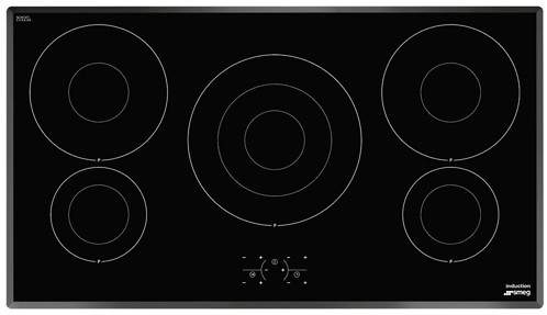 Smeg Induction Hobs 5 Ring Induction Hob With Angled Edge. 90cm.