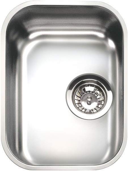 Smeg Sinks 1.0 Bowl Oval Stainless Steel Undermount Kitchen Sink. 300mm.