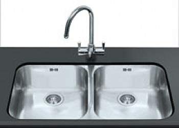 Smeg Sinks Alba 2.0 Bowl Undermount Kitchen Sink (Stainless Steel).