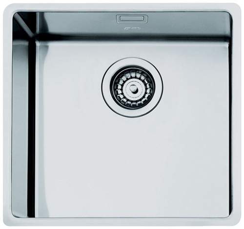 Smeg Sinks Mira Single Bowl Undermount Kitchen Sink 500x400mm (S Steel).